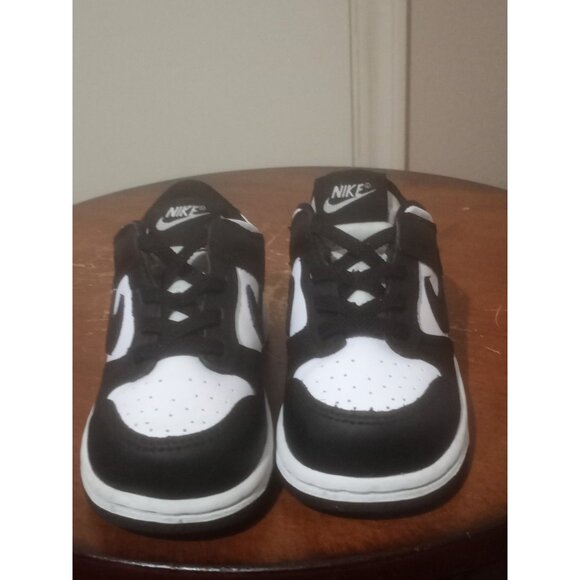 Nike Dunk Low Panda Black White Toddler Infant Size 7C CW1589-100 Sneakers - Picture 5 of 11